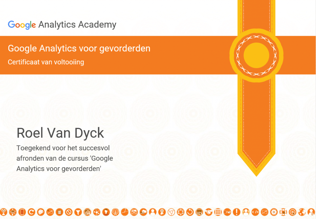 Google analytics certificate